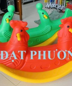 BẬP BÊNH 2 CHỖ NGỒI NHỰA NHẬP KHẨU CHO TRƯỜNG MẦM NON, KHU VUI CHƠI