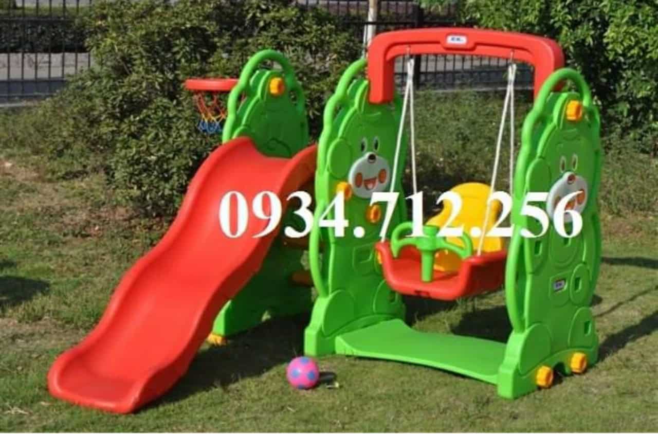 cautruoc 6 cầu trượt xích đu bóng rổ. đồ chơi trẻ em mầm non tư thục