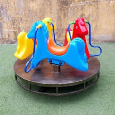 MÂM QUAY 3 CON GIỐNG đu quay ngựa trẻ em ngoài trời ZKC 250-1