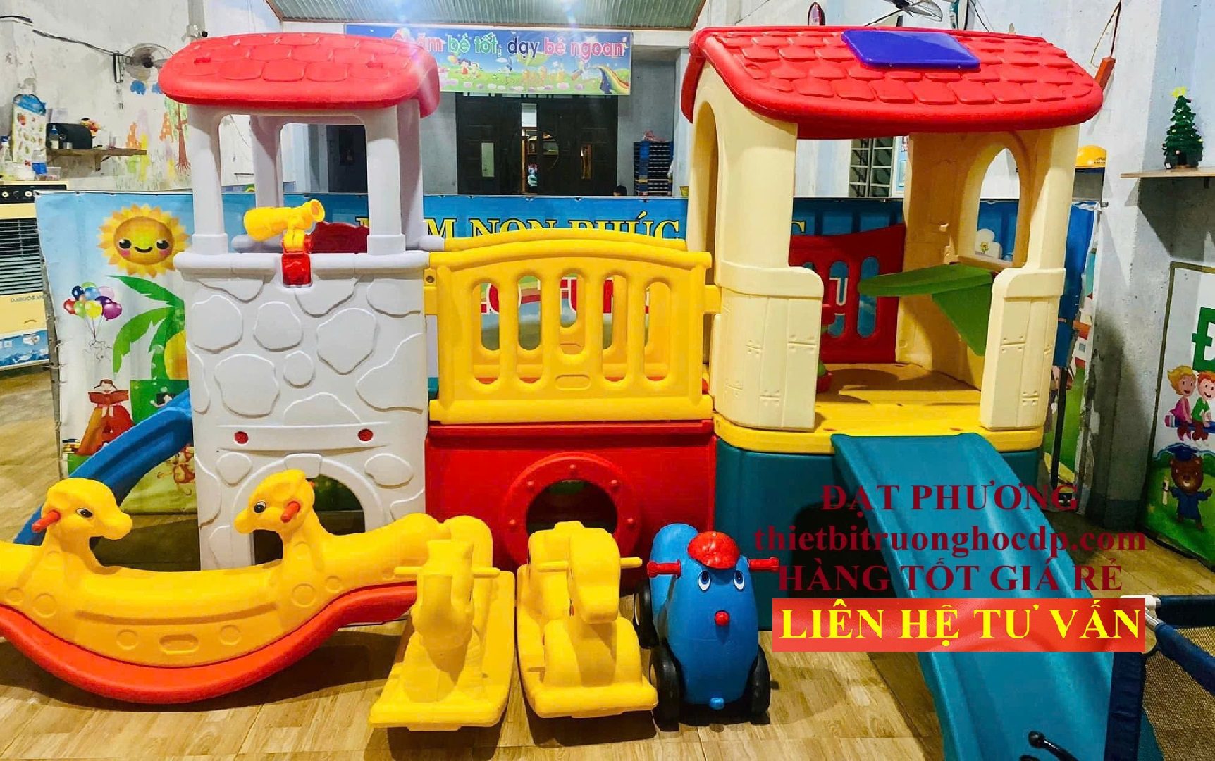 1-bo-nha-khoi-2-mai-cau-truot_nhua-nhap-khau_cho-be-mam-non_an-toan Nhà khối 2 mái cầu trượt nhựa nhập khẩu hình lâu đài – cầu trượt cho bé, đồ chơi mầm non an toàn.