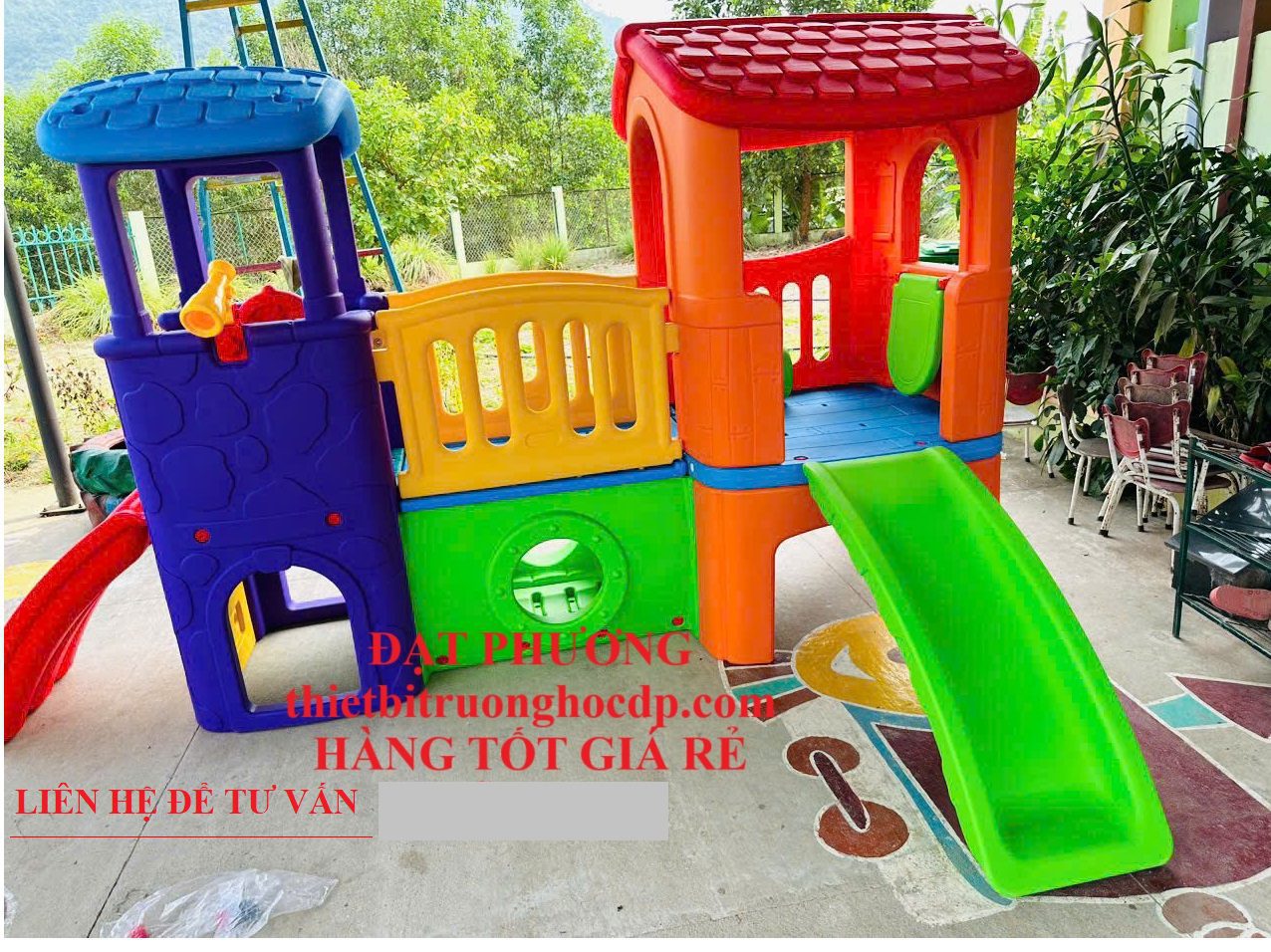 bo-nha-khoi-2-mai-cau-truot_nhua-nhap-khau_cho-be-mam-non_an-toan-da-nang-KHU-VUI-CHOI Nhà khối Cầu trượt cho bé. Nhà khối liên hoàn 2 mái cầu trượt nhập khẩu – Giao hàng & Lắp đặt toàn quốc