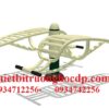 Thiết bị thể thao ngoài trời tập lưng bụng HOF 15106 cho công viên và khu dân cư nông thôn mới